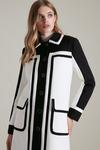 KarenMillen Compact Stretch Tipped Detail Coat thumbnail 1