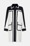 KarenMillen Compact Stretch Tipped Detail Coat thumbnail 4