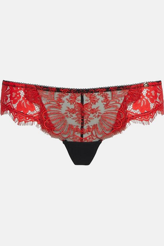 KarenMillen Embroidery And Lace Thong 4