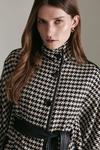 KarenMillen Boucle Check Pu Belted Cape thumbnail 2