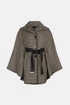 KarenMillen Boucle Check Pu Belted Cape thumbnail 4