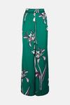 KarenMillen Petite Lily Print Wide Leg Woven Satin Trouser thumbnail 4