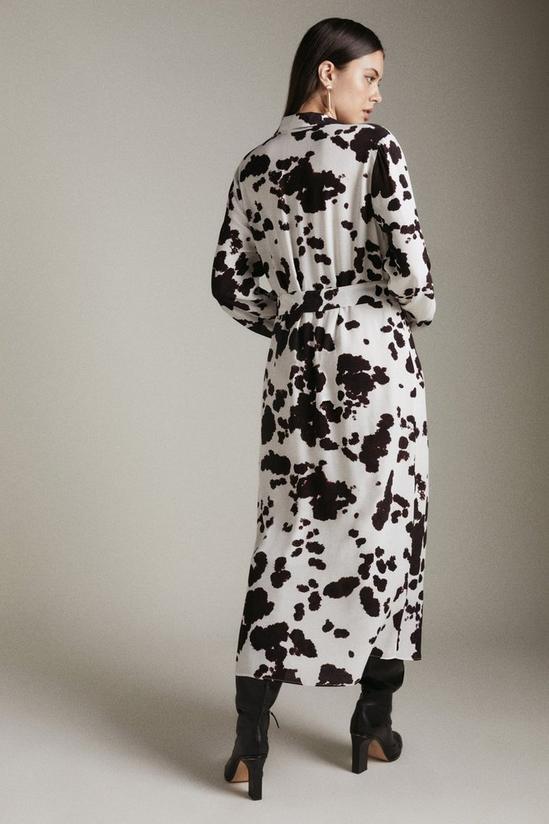 KarenMillen Woven Long Sleeve Midi Shirt Dress 3