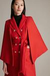 KarenMillen Italian Wool Cashmere Blend Drama Sleeve Coat thumbnail 2