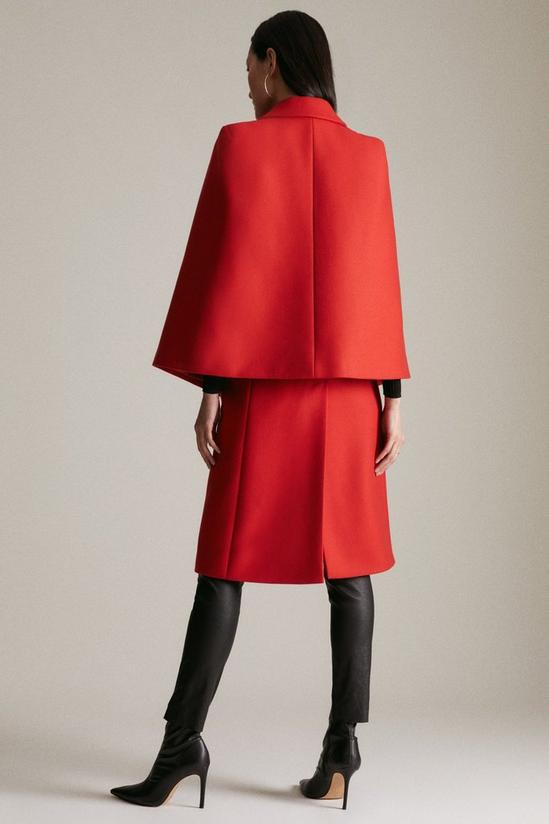 KarenMillen Italian Wool Cashmere Blend Drama Sleeve Coat 3