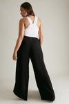 KarenMillen Plus Size Soft Tailored Pleat Wide Leg Jumpsuit thumbnail 3