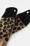 KarenMillen Leopard Knit Gloves thumbnail 2