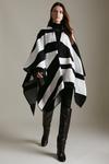 KarenMillen Abstract Knit Poncho thumbnail 1