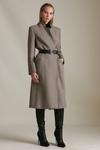 KarenMillen Petite Country Check Investment Notch Coat thumbnail 1