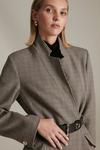 KarenMillen Petite Country Check Investment Notch Coat thumbnail 2