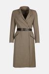 KarenMillen Petite Country Check Investment Notch Coat thumbnail 4