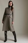 KarenMillen Country Check Investment Notch Neck Coat thumbnail 1