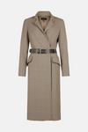 KarenMillen Country Check Investment Notch Neck Coat thumbnail 4