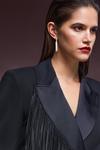KarenMillen Tailored Fringe Detail Blazer Mini Dress thumbnail 2