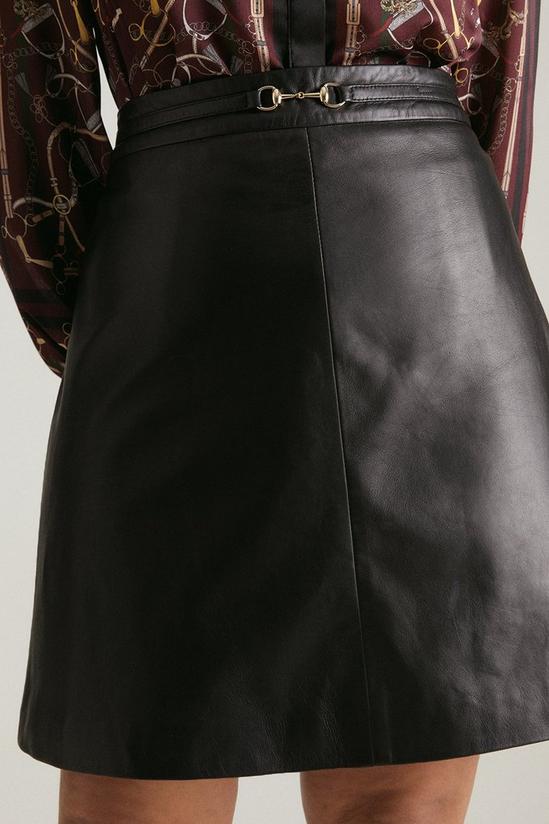 KarenMillen Lydia Millen Plus Size Leather Mini Skirt 2