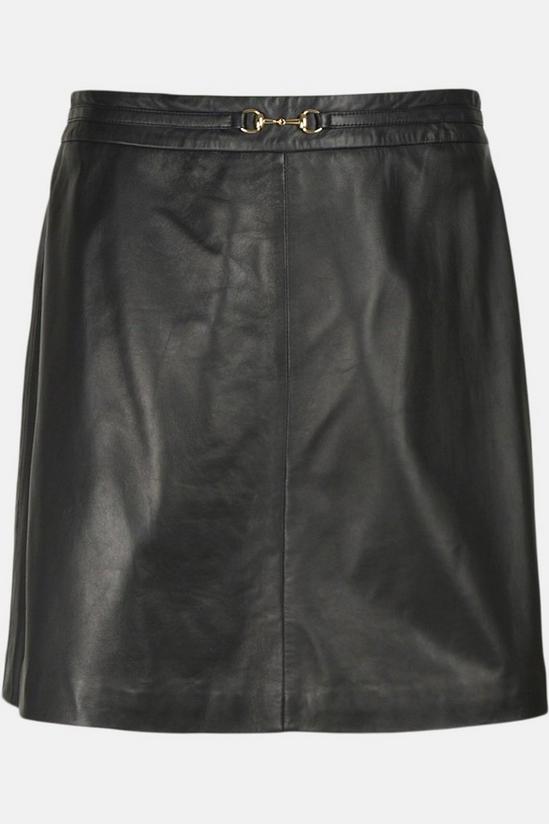 KarenMillen Lydia Millen Plus Size Leather Mini Skirt 4