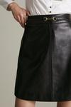 KarenMillen Lydia Millen Leather Snaffle Trim Mini Skirt thumbnail 4