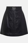 KarenMillen Lydia Millen Leather Snaffle Trim Mini Skirt thumbnail 6