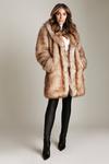 KarenMillen Lydia Millen Tipped Faux Fur Long Coat thumbnail 2