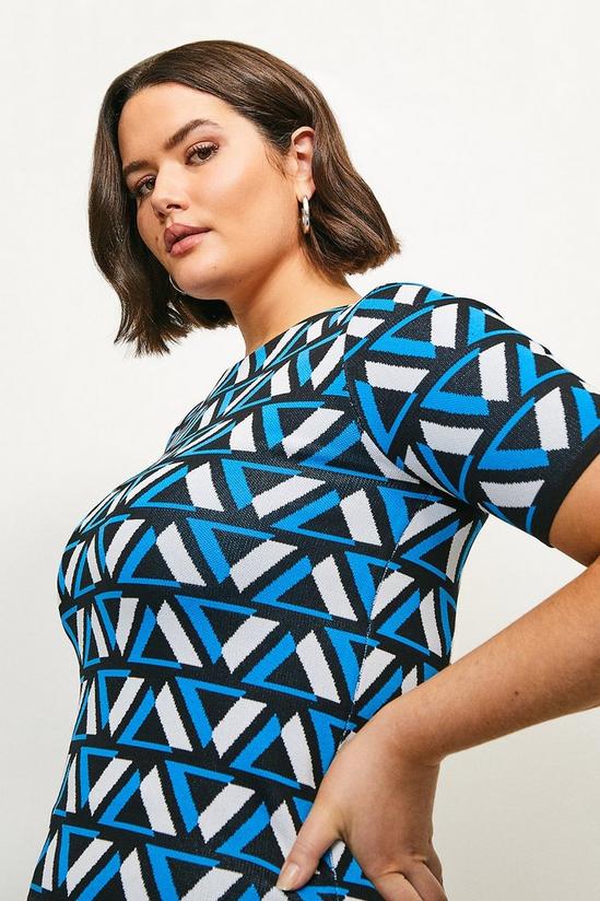 KarenMillen Plus size Abstract Knitted Top 2