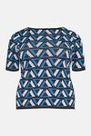 KarenMillen Plus size Abstract Knitted Top thumbnail 4