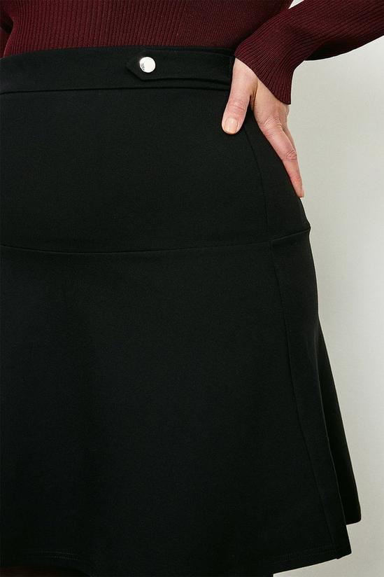 KarenMillen Plus Size Rivet Detail Ponte Mini Skirt 2
