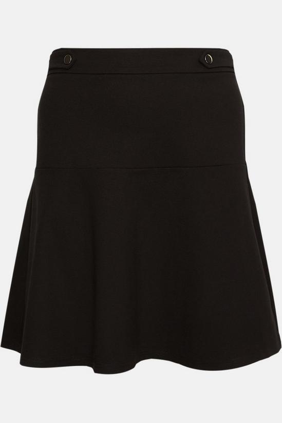 KarenMillen Plus Size Rivet Detail Ponte Mini Skirt 5