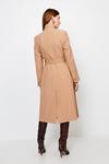 KarenMillen Compact Stretch Notch Neck Belted Coat thumbnail 4