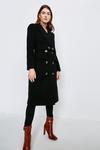 KarenMillen Wool Rich Button Belted Double Breasted  Coat thumbnail 1