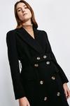 KarenMillen Wool Rich Button Belted Double Breasted  Coat thumbnail 2