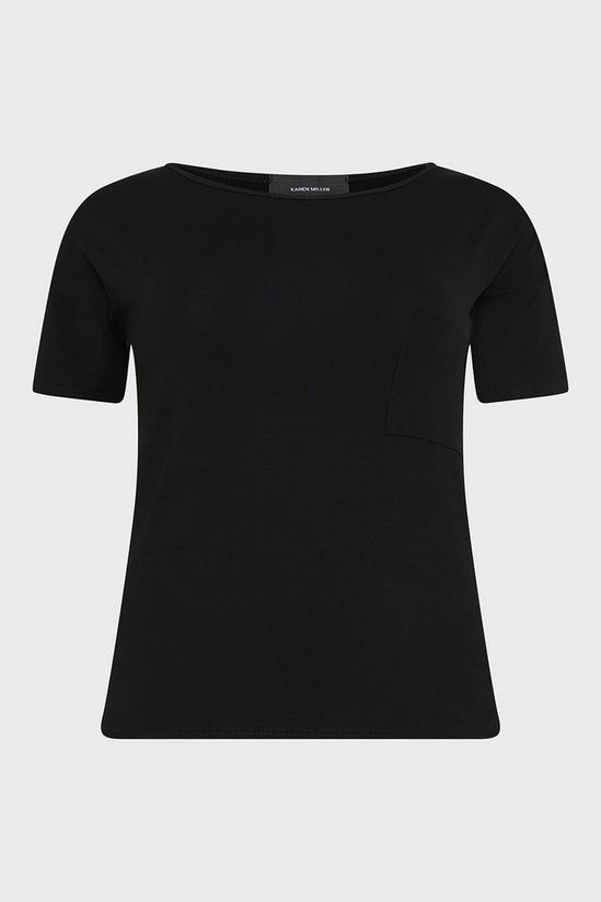 KarenMillen Plus Size Lounge Viscose Jersey T- Shirt 4