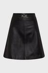 KarenMillen Leather Snaffle Trim Mini Skirt thumbnail 4