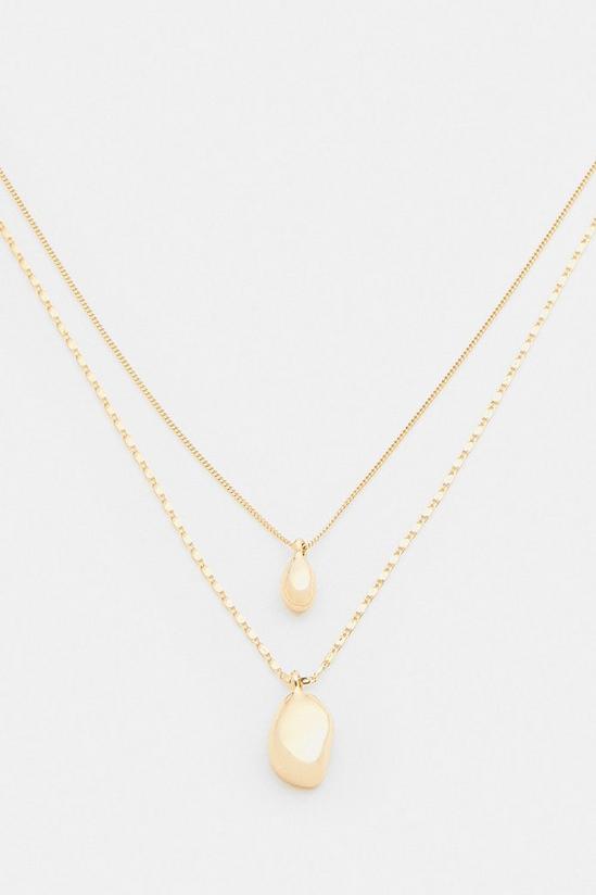 KarenMillen Gold Plated Layered Necklace 1