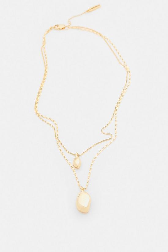 KarenMillen Gold Plated Layered Necklace 3