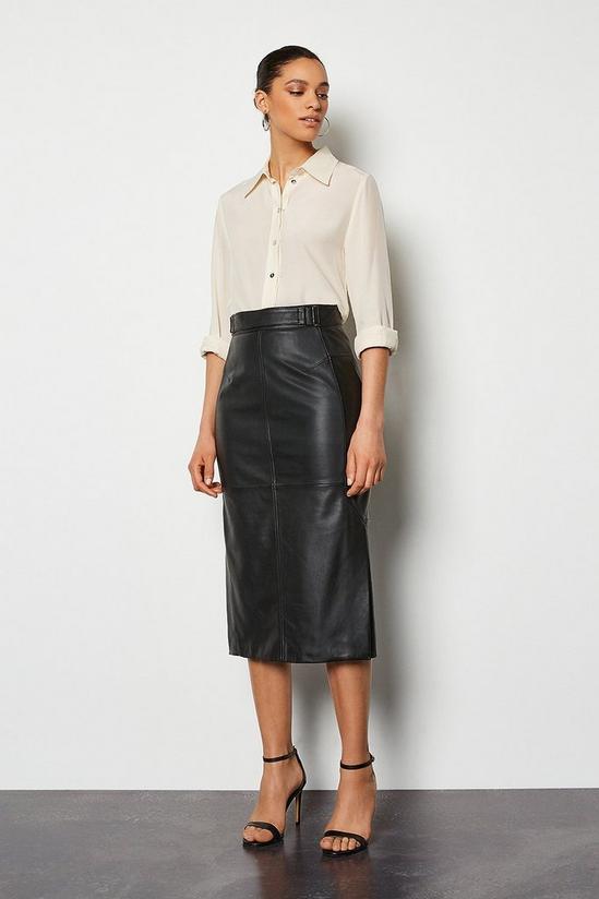 KarenMillen Leather Pencil Skirt 1