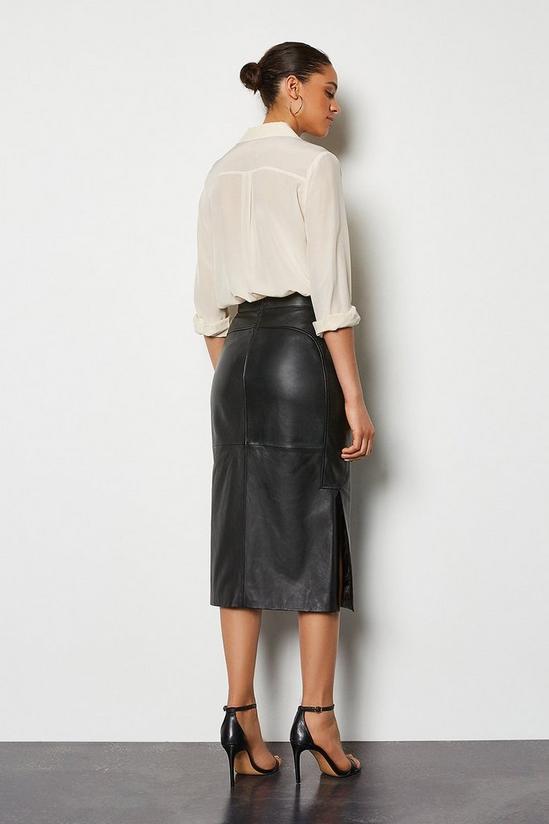 KarenMillen Leather Pencil Skirt 3