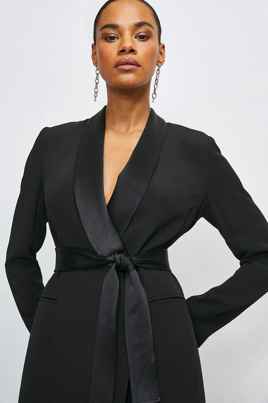 KarenMillen Tailored Tuxedo Wrap Mini Dress 2