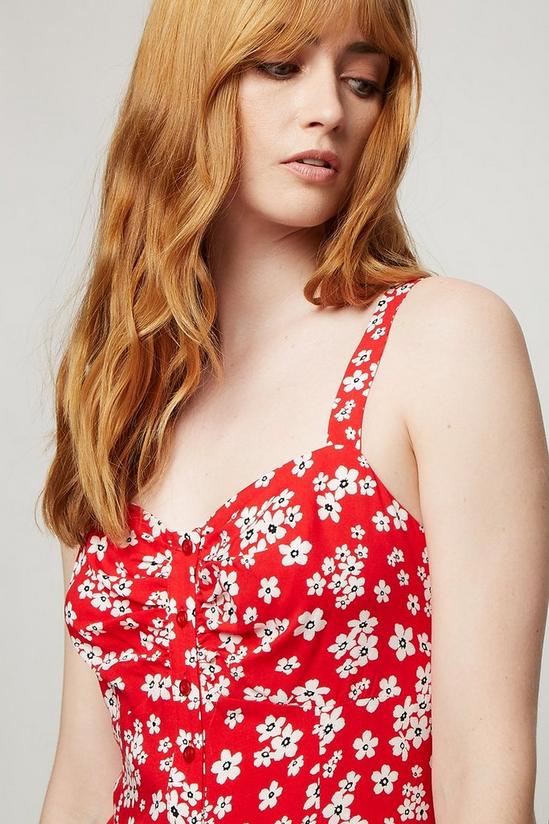 Dorothy Perkins Red Ditsy Strappy Sun Dress 4