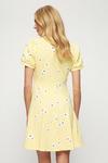Dorothy Perkins Yellow Floral Puff Sleeve Tshirt Dress thumbnail 3