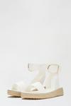 Dorothy Perkins White Roar Two Part Low Espadrille Wedge thumbnail 2