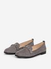 Dorothy Perkins Grey Suedette Lula Snaffle Loafer thumbnail 1