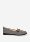 Dorothy Perkins Grey Suedette Lula Snaffle Loafer thumbnail 2