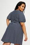 Dorothy Perkins Curve Stripe Short Sleeve T-shirt Dress thumbnail 3