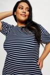 Dorothy Perkins Curve Stripe Short Sleeve T-shirt Dress thumbnail 4
