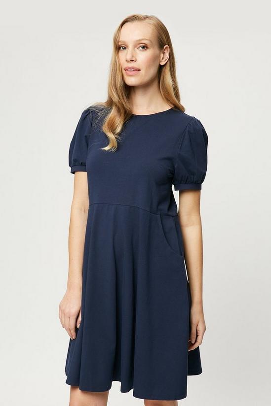 Dorothy Perkins Maternity Navy Short Sleeve T-shirt Dress 1