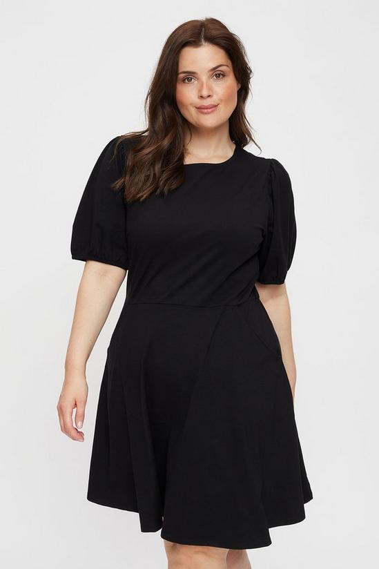 Dorothy Perkins Curve Black T-shirt Dress 1