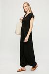 Dorothy Perkins Maternity Black Short Sleeve Wrap Maxi Dress thumbnail 2