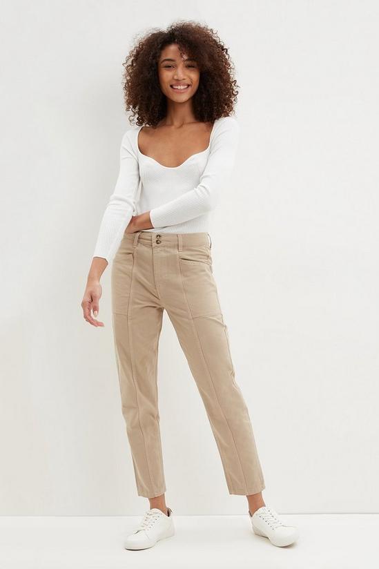 Dorothy Perkins Stone Casual Trousers 2