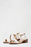 Dorothy Perkins Wide Fit White Comfort Saoirse Sandal thumbnail 2