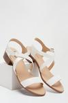 Dorothy Perkins Wide Fit White Comfort Saoirse Sandal thumbnail 4